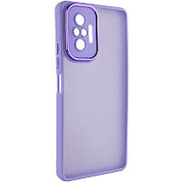 TPU+PC чохол Accent для Xiaomi Redmi Note 10 Pro / 10 Pro Max White / Purple, TPU+PC