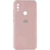 Чохол Silicone Cover My Color Full Camera (A) для Huawei P Smart+ (nova 3i) Чорний / Black, Full camera Рожевий / Pink Sand