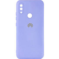 Чохол Silicone Cover My Color Full Camera (A) для Huawei P Smart+ (nova 3i) Чорний / Black, Full camera Бузковий / Dasheen