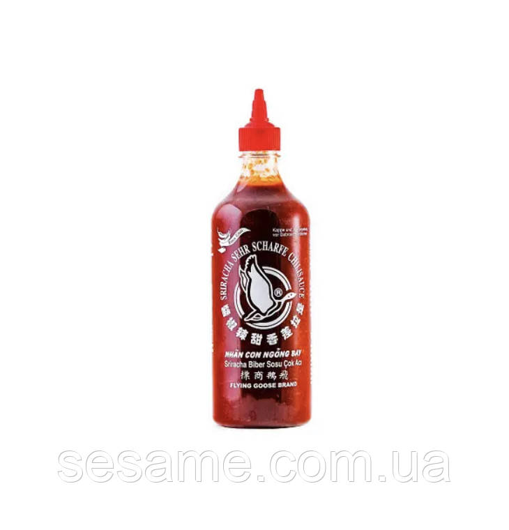 Соус Шрирача экстра-острый чили Sriracha Flying Goose Brand 70% чили 730 мл (Таиланд) - фото 1 - id-p1767038527