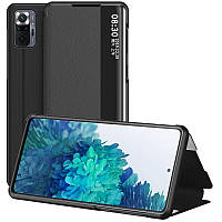 Чохол-книжка Smart View Cover для Xiaomi Redmi Note 10 Pro / 10 Pro Max Синій Чохли, Чорний, Пластик, Функція підставки, Чохол книжка