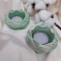 Підсвічник для таблетованої свічки світло-зелений