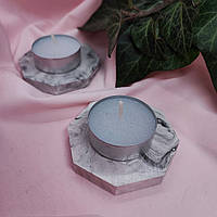 Підставка для таблетованої свічки (сірий колір)