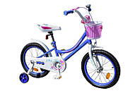 Велосипед дитячий 2-х колісний 18'' 211813 Like2bike Jolly, бузковий, рама сталь, з дзвінком, ручні гальма,