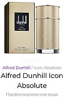 Парфюмированная вода Alfred Dunhill Icon Absolute EDP 100мл Альфред Данхилл Айкон Икона Абсолют Оригинал