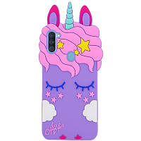 Силіконова накладка 3D Little Unicorn для Samsung Galaxy A11 Розовый