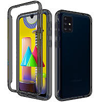 Чохол TPU+PC Full Body з захистом 360 для Samsung Galaxy A71 Чорний, Пластик