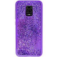 TPU+PC чохол Sparkle (glitter) для Xiaomi Redmi Note 9s / Note 9 Pro / Note 9 Pro Max Фиолетовый