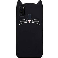 Силіконова накладка 3D Cat для Samsung Galaxy M30s / M21 Чорний