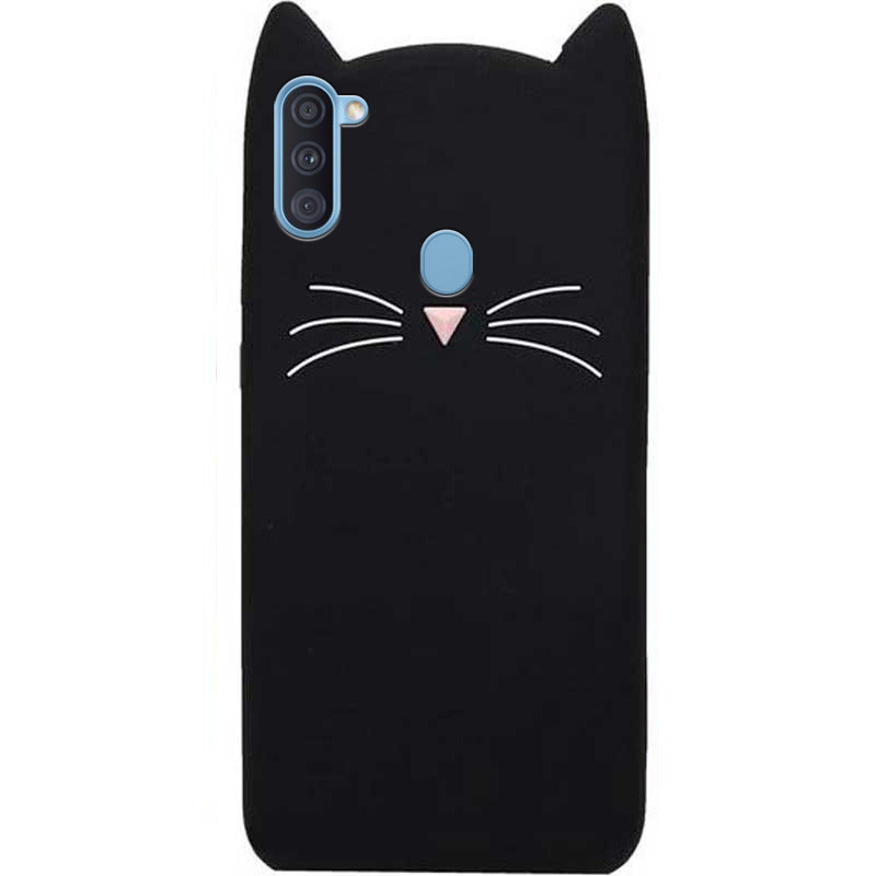 Силіконова накладка 3D Cat для Samsung Galaxy A11 - фото 1 - id-p1767056561