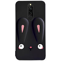 Силіконова накладка 3D Child Bunny для Xiaomi Redmi 8 Черный