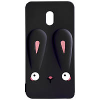 Силіконова накладка 3D Child Bunny для Xiaomi Redmi 8a Черный