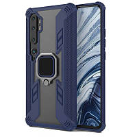 Ударостійкий чохол Combo Ring for Magnet для Xiaomi Mi Note 10 / Note 10 Pro/Mi CC9 Pro Чорний, TPU+PC, Чохли, Синій, TPU+PC, Кільце-тримач, Протиударний, Накладка