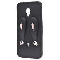 Силіконова накладка 3D Child Bunny для Meizu M6s Чорний