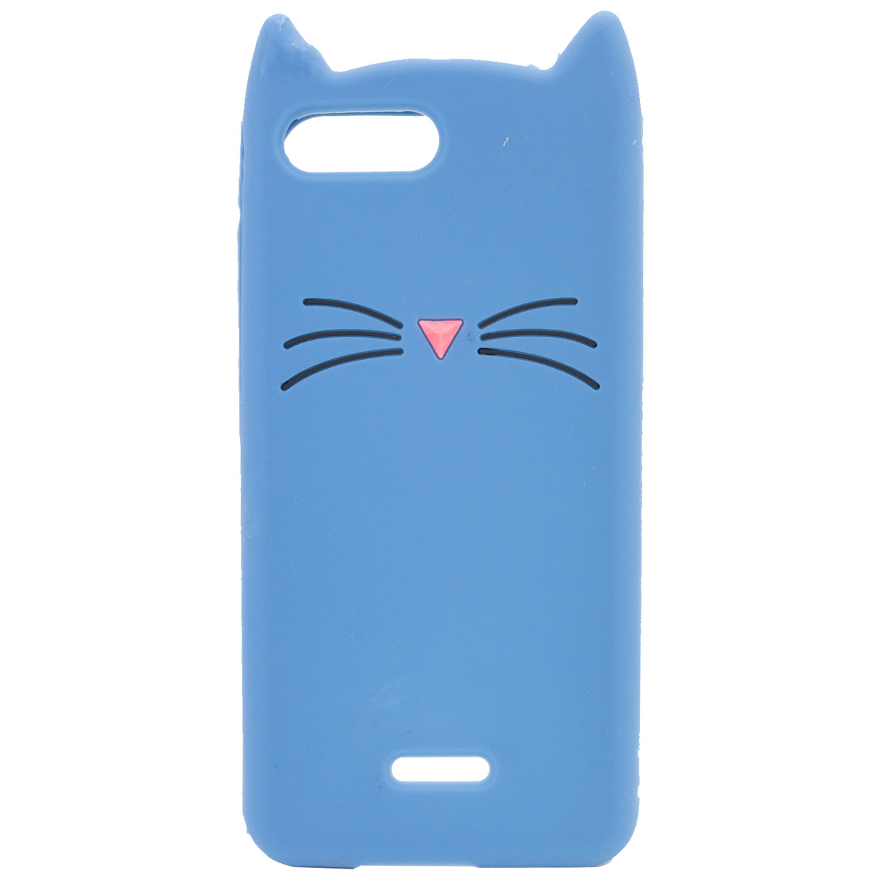 Силіконова накладка 3D Cat для Xiaomi Redmi 6A Синий - фото 1 - id-p1767074325