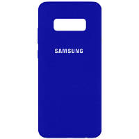 Чохол Silicone Cover Full Protective (AA) для Samsung Galaxy S10e Синій / Royal blue