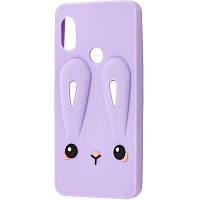 Силіконова накладка 3D Child Bunny для Xiaomi Redmi 7 Фиолетовый