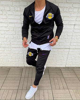 Темний спортивний костюм NIKE LAKERS, фото 1