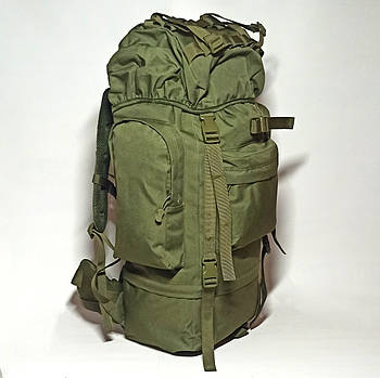 Каркасний тактичний рюкзак 80 літрів Олива багатофунціональний
