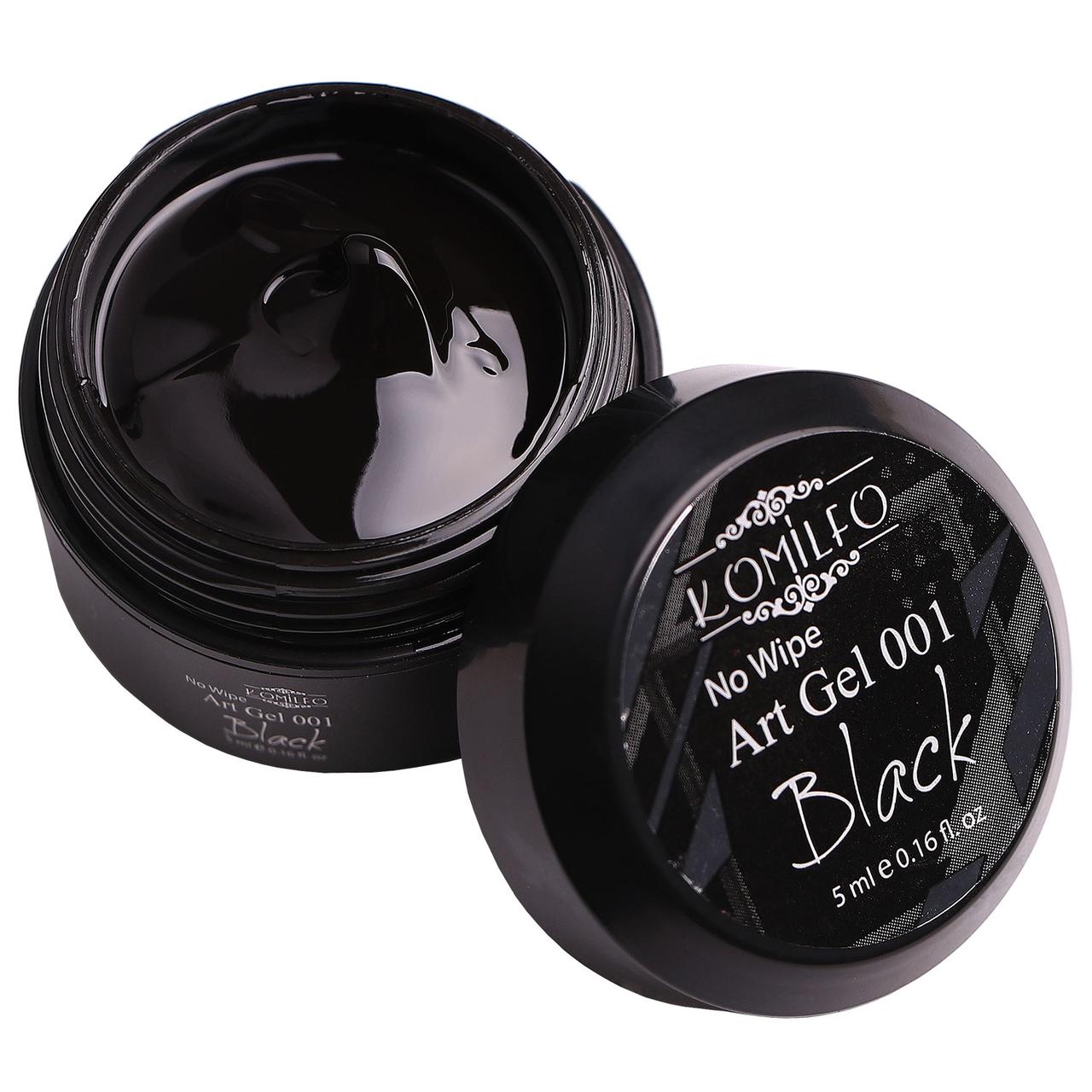 Komilfo Art Gel Black 001 5мл