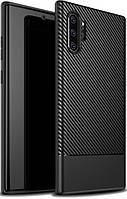 Захисний чохол-панель MADORU Carbon Combi для Samsung Galaxy Note 10+ BlackEStyle