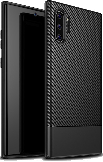 Захисний чохол-панель MADORU Carbon Combi для Samsung Galaxy Note 10+ BlackEStyle