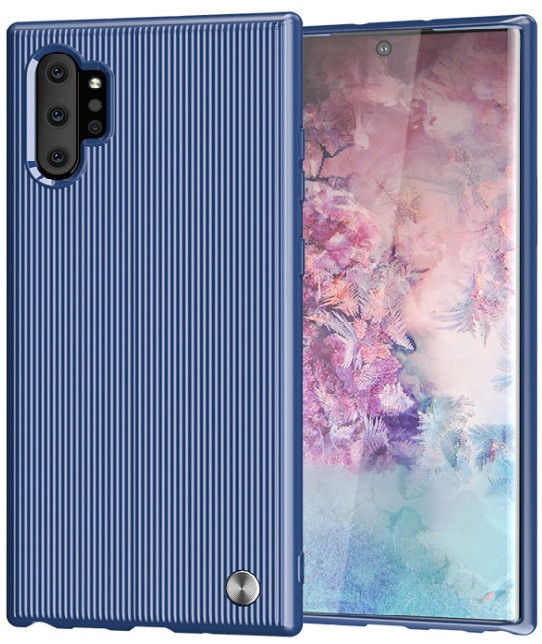 Захисний чохол-панель MADORU Stripes для Samsung Galaxy Note 10+ BlueEStyle