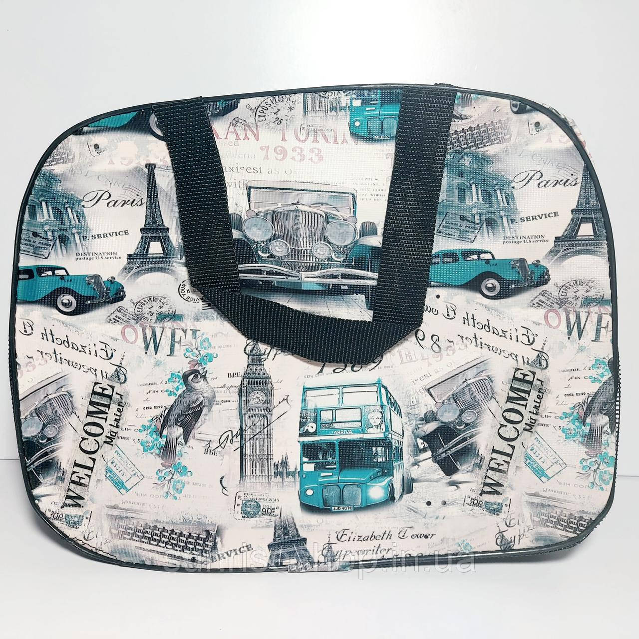 Сумочка жіноча кожзам+сітка з ручками