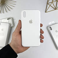 Силіконовий чохол на iPhone X/XS Full із закритим низом White (9)