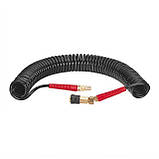 Шланг BLACK M-Flex 5.5х8мм, 10м спіральний поліуретановий з поворотним шарніром, латунними швидкороз'ємними mst mst, фото 2