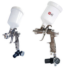 Фарбопульт пневматичний LVLP , з редуктором, пластиковий бачок INTERTOOL PT-0130 mst mst