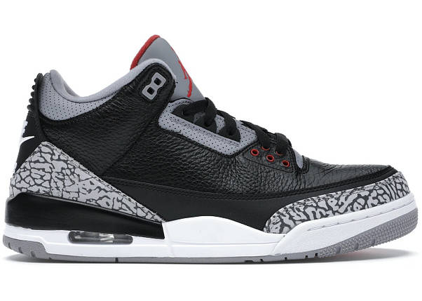 Кросівки Nike Air Jordan 3 Retro Black Cement — 854262-001, фото 1