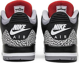 Кросівки Nike Air Jordan 3 Retro Black Cement — 854262-001, фото 5