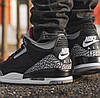 Кросівки Nike Air Jordan 3 Retro Black Cement — 854262-001, фото 9