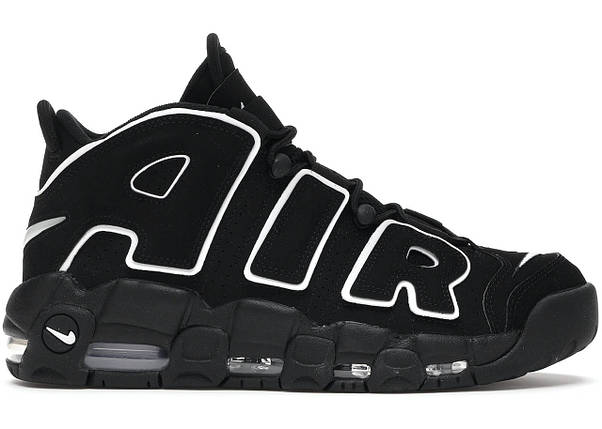 Кросівки Nike Air More Uptempo Black White — 414962-002, фото 1