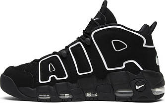 Кросівки Nike Air More Uptempo Black White — 414962-002, фото 3