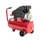 Компресор 24 л, 1500 Вт, 220 В, 8 атм, 206 л/хв. INTERTOOL PT-0010 mst mst, фото 4