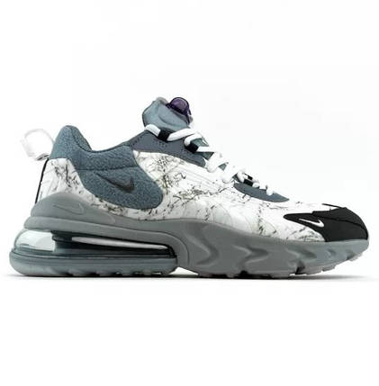 Кроссовки Nike Air Max 270 React Travis Scott Cactus Black Grey, фото 1