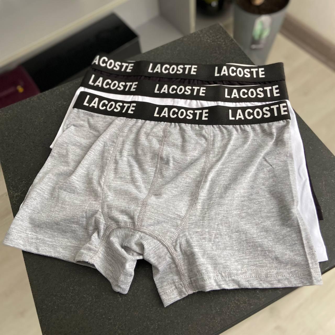 Набор Lacoste Black 5 шт + 8 пар носков - фото 2 - id-p1767130439