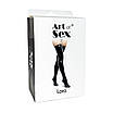 Сексуальні вінілові панчохи Art of Sex — Lora, розмір S, колір червоний, фото 4