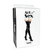 Сексуальні вінілові панчохи Art of Sex - Lora, розмір M, колір червоний, фото 3