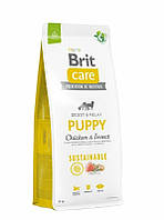 Cухий корм для собак BRIT CARE PIES 12кг PUPPY CHICKEN & INSECT SUSTAINABLE