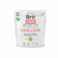 Cухий корм для собак BRIT CARE PIES 1кг ADULT INSECT & FISH HAIR&SKIN