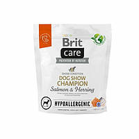 Cухий корм для собак BRIT CARE PIES 1кг CHAMPION SALMON HYPOALLERGENIC