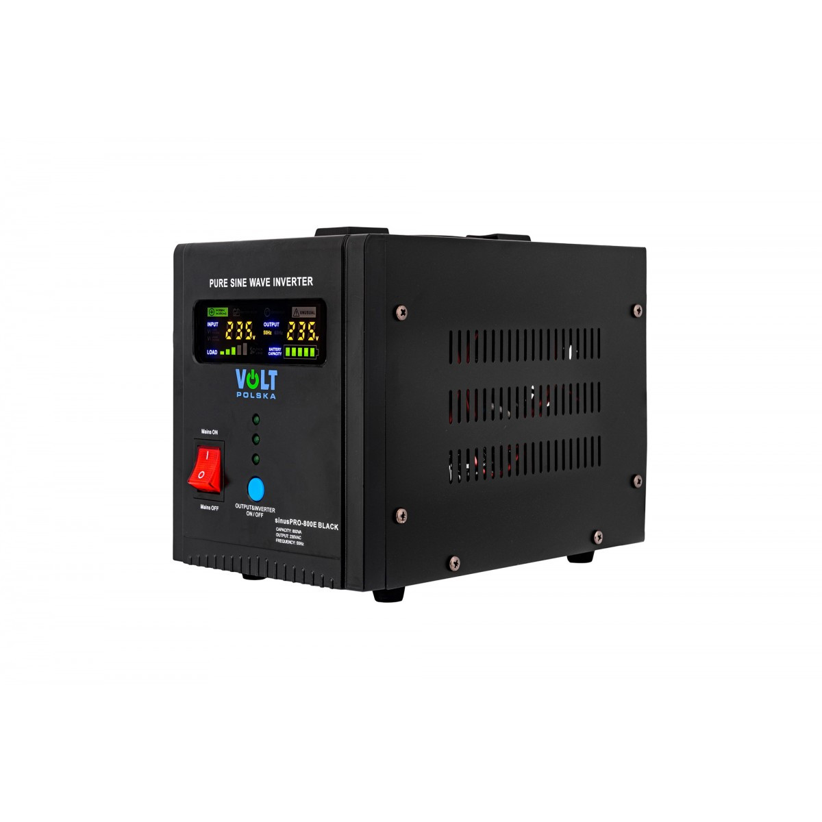 ДБЖ Перетворювач напруги Volt Polska SINUS PRO 800 E BLACK 12/230 В (500/800 Вт)