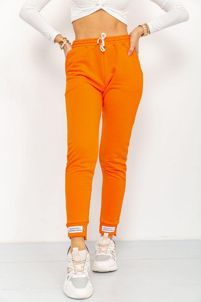 Спорт штани жіночі демісезонні колір жовтогарячий 226R025