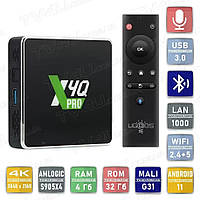 Смарт ТВ приставка Ugoos X4Q Pro 4/32 Гб Smart TV Box Android 11 Андроид ТВ бокс Б0777-3