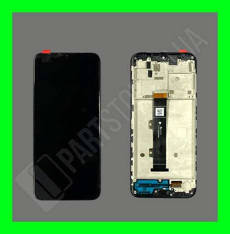 Дисплей Motorola Moto G20 із сенсором і рамкою, чорний (оригінальні комплектуючі), фото 2