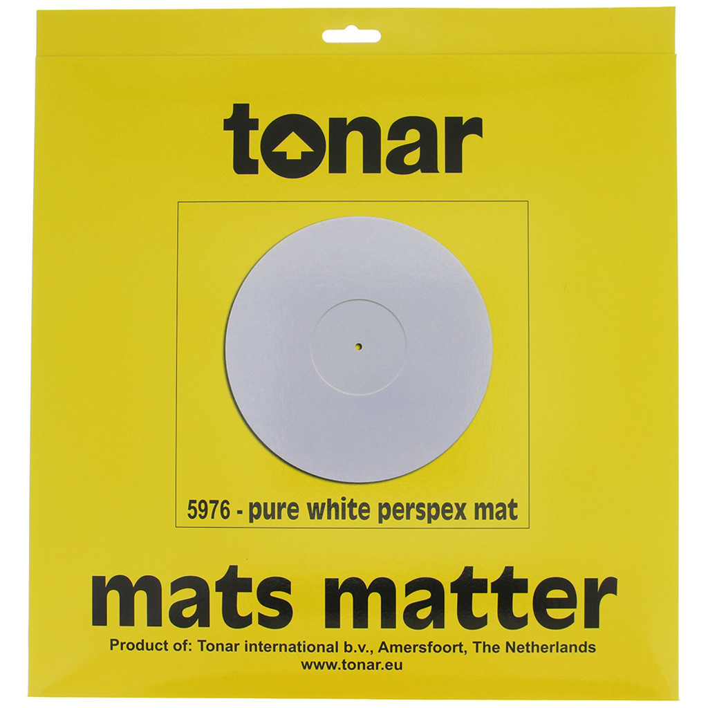Мат акриловий для опорного диска вінілового програвача Tonar Pure White Perspex Mat art.5976 (art.232313), фото 1
