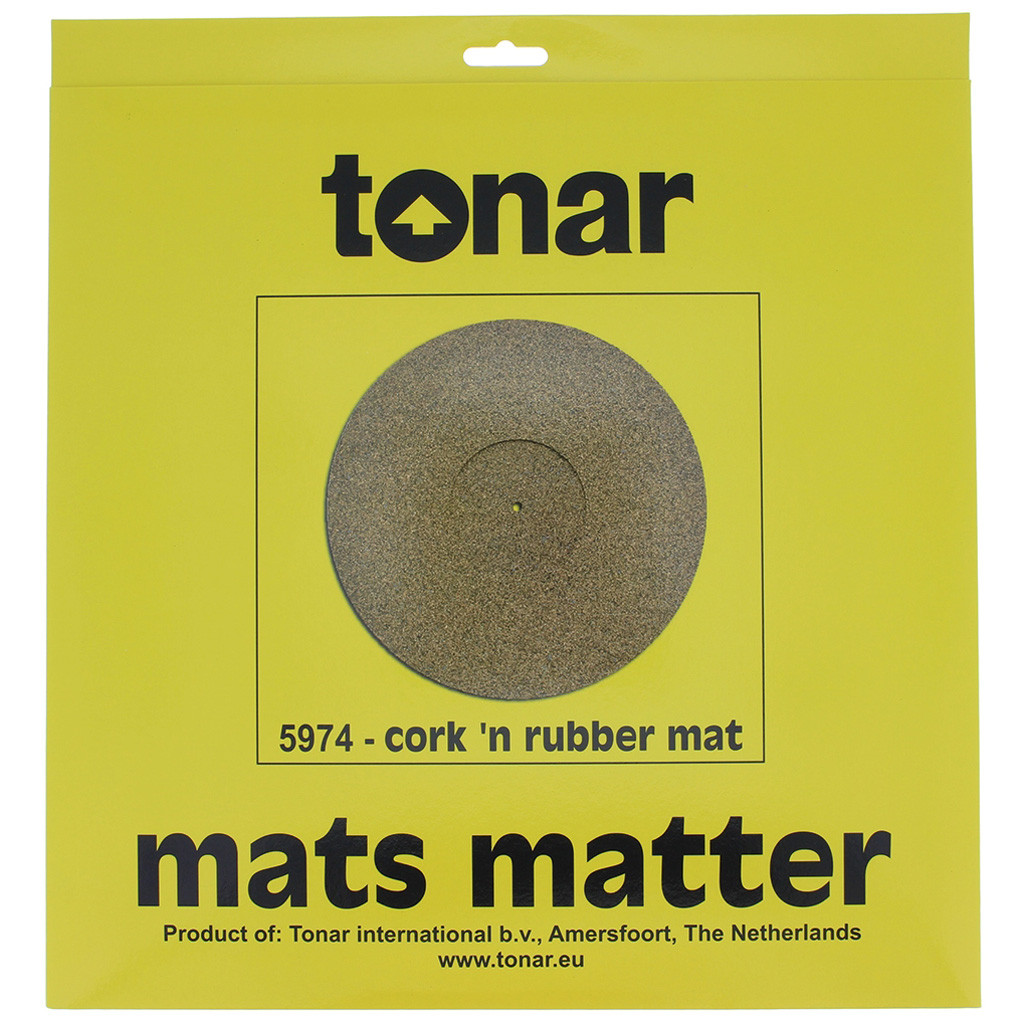 Мат із коркового дерева для опорного диска вінілового програвача Tonar Cork-Rubber Mat art.5974, фото 1
